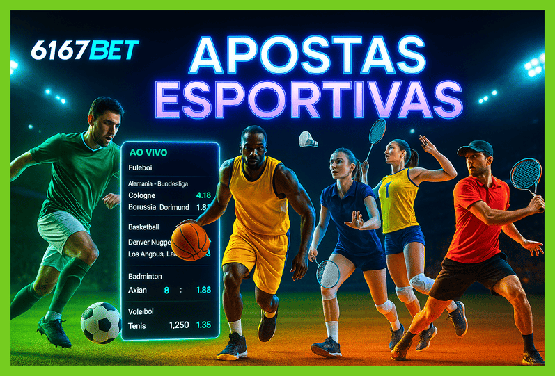 Apostas esportivas no cassino online 6167BET